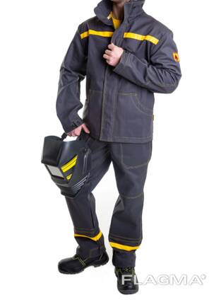 Костюм зварювальника сірий з жовтим, арт.90901