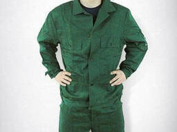 Костюм рабочий 100% хб, мужской, зеленый, куртка и брюки
