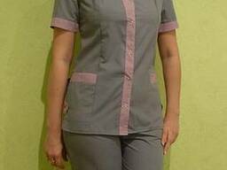 Женский костюм уборщицы Радуга, сирень