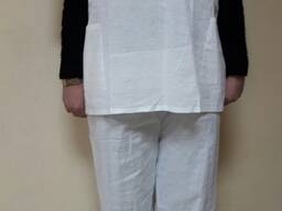 Костюм хирургический белый ткань бязь