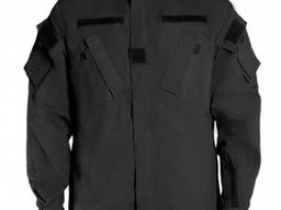 Костюм Комбат, костюм для охраны черный, ткань рип-стоп