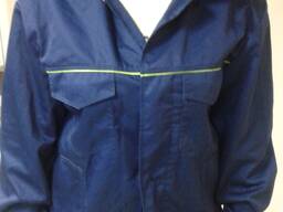 Костюм рабочий демисезонный синего цвета ткань саржа