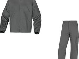 Костюм рабочий хлопковый DELTA из 100% х/б ткани плотностью 200 г/м². Цвет:серый