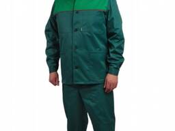 Костюм рабочий (Куртка Брюки) Цвет зеленый, арт. 321