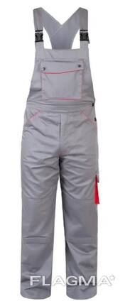 Полукомбинезон серый с красными вставками, супер качество
