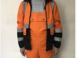 Костюм рабочий сигнальный курточка и полукомбинезон