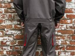 Костюм рабочий з брюками серый. Ткань грета