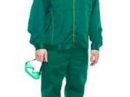 Костюм рабочий зеленого цвета "Стандарт-Универсал", грета