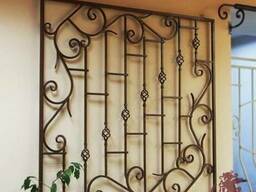 Кованая решетка на окно 1240*1320, решетка на окно в наличии