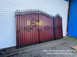 Кованые перила, кованные ворота, заборы из профнастила