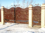 Ковка из профильной трубы, ворота - фото 2