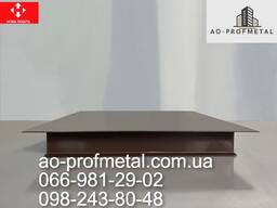 Ковпак плоский на паркан коричневого кольору.