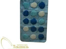 Коврики для ванны и туалета, голубой, круги