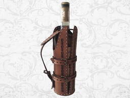 Кожаная сумочка для вина