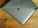 Кожаный чехол для MacBook на молнии, с войлочной подкладкой, Кожа Итальянский краст. .. - фото 3