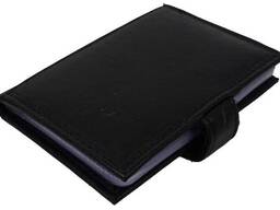 Кожаный картхолдер, чехол для платежных карт c защитой RFid Dugros черный