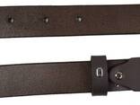 Кожаный женский ремень Skipper темно-коричневый, ширина 3 см - фото 3