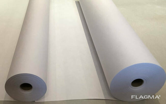 Крафт папір пакувальна біла рулон 60 см*40 метрів, пл. 100 г/м2, крафт папір БУП Білорусь