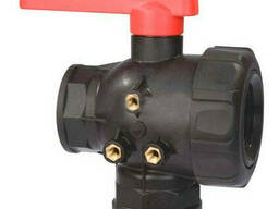 Кран 3-х ходовой резьба мама+мама+мама G1 1/2' Arag, Италия