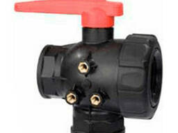 Кран 3-х ходовой резьба мама+мама+мама G1 1/4' Arag, Италия