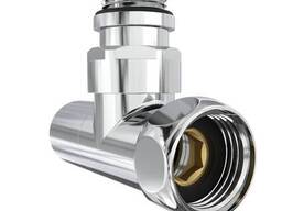 Кран кутовий Laris Звичайний 1/2" - 3/4" + ексцентрики 2шт. (LX-4701)