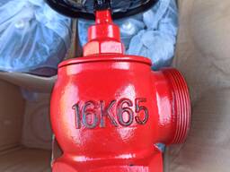 Кран пожарный угловой Ду65 15кч11р