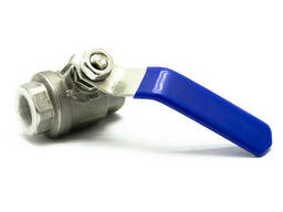 Кран шаровий муфтовий з нержавіючої сталі AISI 304 двоскладний 1/2"