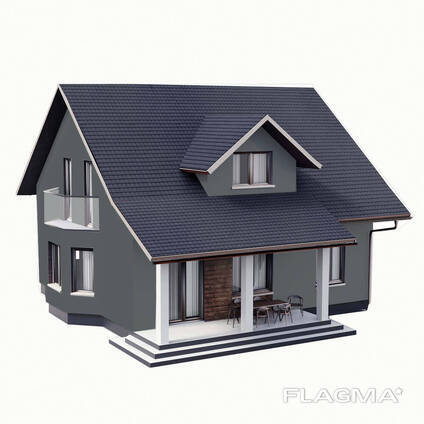 Краска Акрил-латексная Фасадная Skyline RAL 7012 Графитовый Шторм 10л