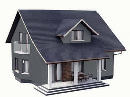 Краска Акрил-латексная Фасадная Skyline RAL 7012 Графитовый Шторм 10л