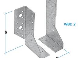 Крепление балки раздельное левое 32х128х75х2мм