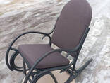 Кресло-качалка плетеное из ротанга Графит Олимп Kompred ch1/2 - фото 1