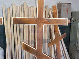 Кресты деревянные крашенные морилкой