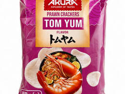 Креветочные чипсы со вкусом «Том Ям» Akura, 50 г
