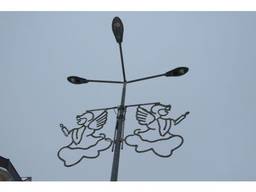 Кронштейн для опоры освещения на три светильника 1,0 м