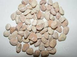 Крошка мраморная, 0,5х0,8 см, бело-розовая