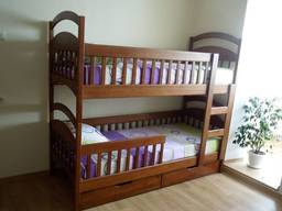 Кровать двухъярусная детская Карина деревянная кроватка