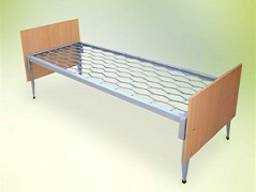 Кровать металлическая на сетке 190х90 быльца ДСП