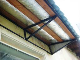 Монтаж стропильной системы в зимнее время!