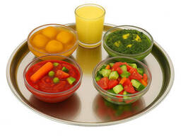 Круглый поднос из нержавеющей стали Interos диаметр 55 см