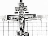Крупный серебряный крест Распятие Христово. с надписью Спаси и Сохрани - фото 8