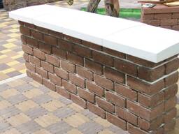 Кришка двоскатна (зрізана) 500х500 білий