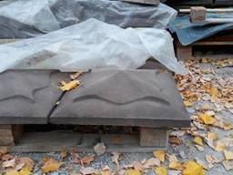 Крышка на столбик забора бетонная 450*550мм. медуза любой. ..