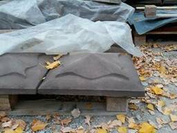 Крышка на столбик забора бетонная 550*550мм. медуза любой. ..