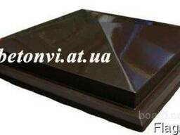 Крышки на забор бетонные