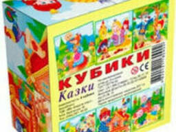 Кубики 4 шт. Сказки