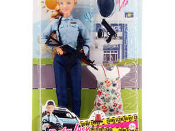 Кукла с нарядом DEFA Bambi 29 см, полиция, платье (Белый) (8388-BF(White))