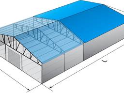 Купим б/у каркасный ангар 21(20)*36(35) примерно 700-800м2.
