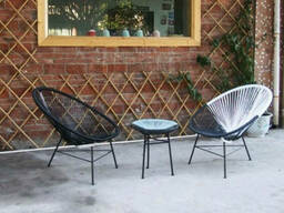 Купить дизайнерское кресло плетённое из ротанга в гостиную