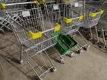 Купівельні візки бу, візок для покупця б у, торгові візки під кошики б у, візок два яруси - фото 5