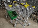 Купівельні візки бу, візок для покупця б у, торгові візки під кошики б у, візок два яруси - фото 6